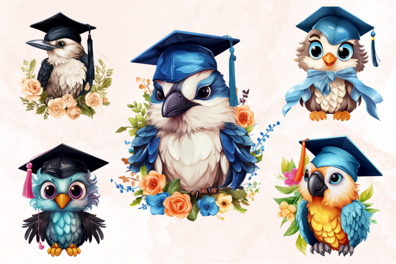 cute-graduation-birds-stickers