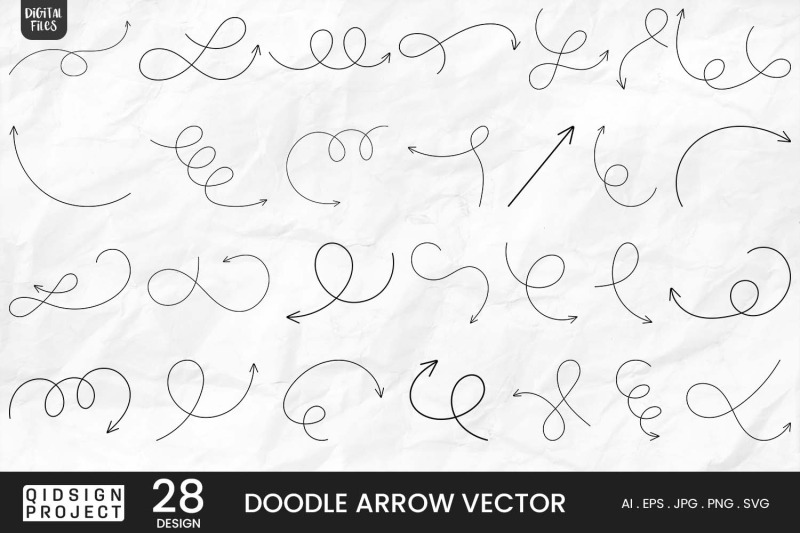 doodle-arrow-vector-28-variations