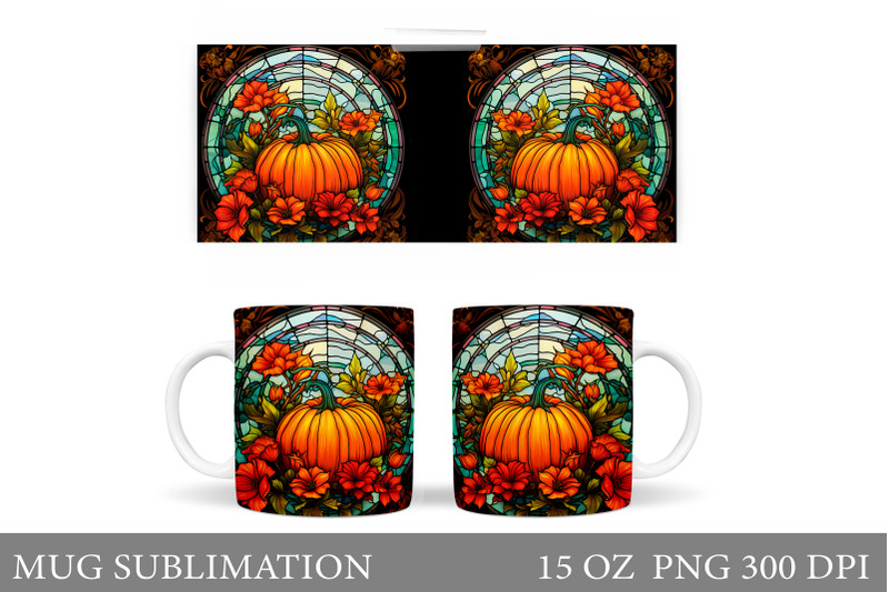pumpkin-mug-sublimation-fall-mug-wrap-design