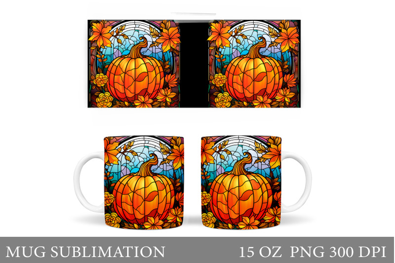 fall-pumpkin-mug-sublimation-pumpkin-mug-wrap-design