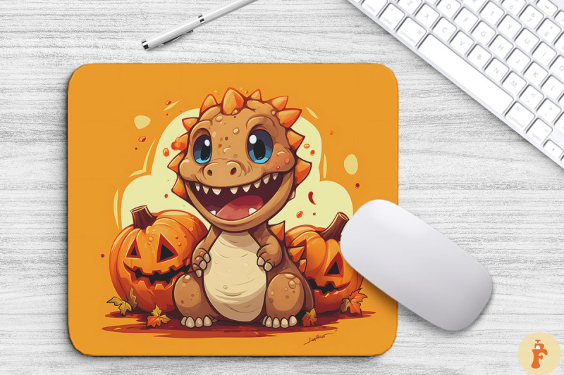 cute-dinosaur-in-halloween-mouse-pad