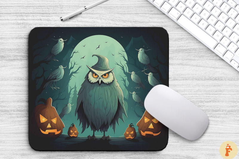 ominous-owl-on-halloween-night-mouse-pad