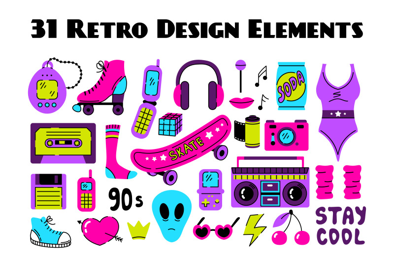 90s-fashion-clipart