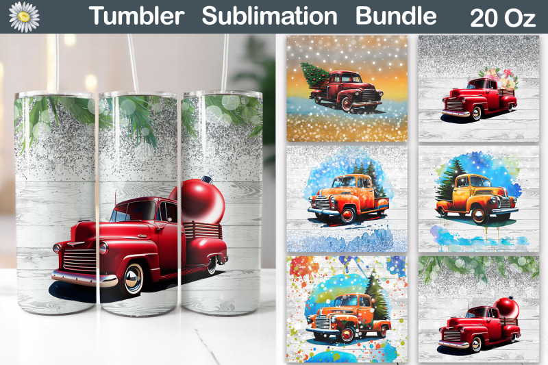 christmas-vintage-truck-tumbler-bundle-christmas-tumbler