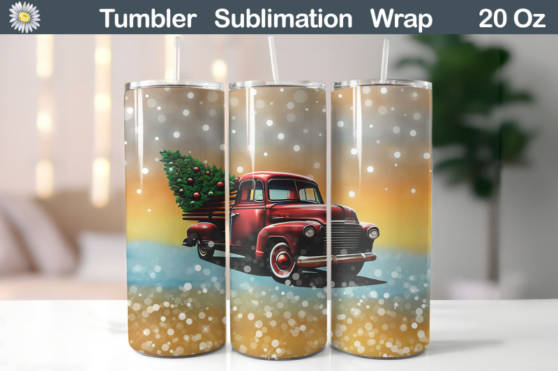 christmas-vintage-truck-tumbler-bundle-christmas-tumbler