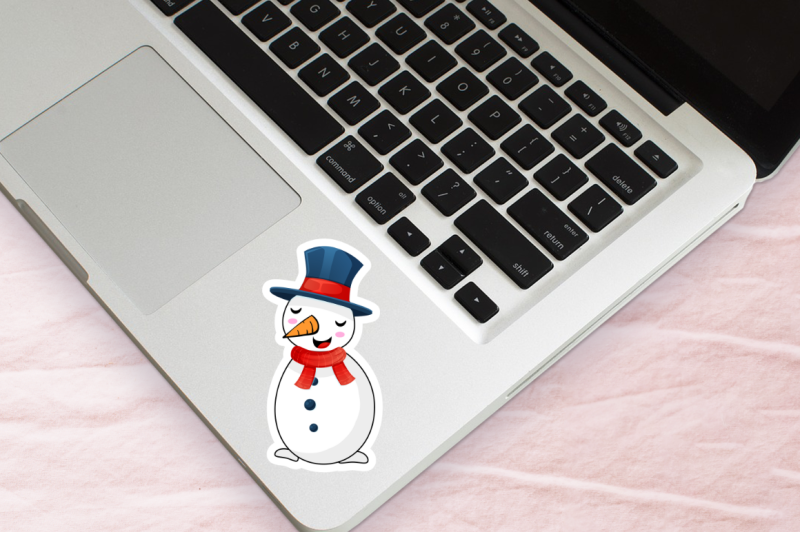 snowman-cartoon-character-sticker-bundle