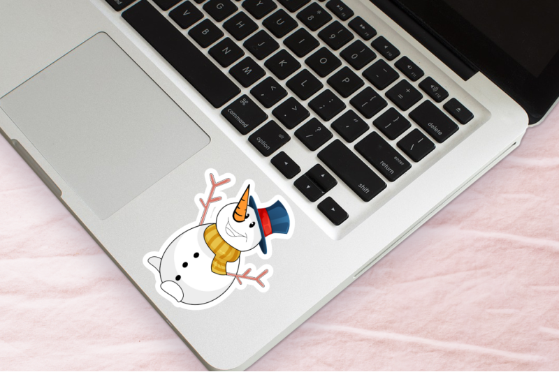 snowman-cartoon-character-sticker-bundle