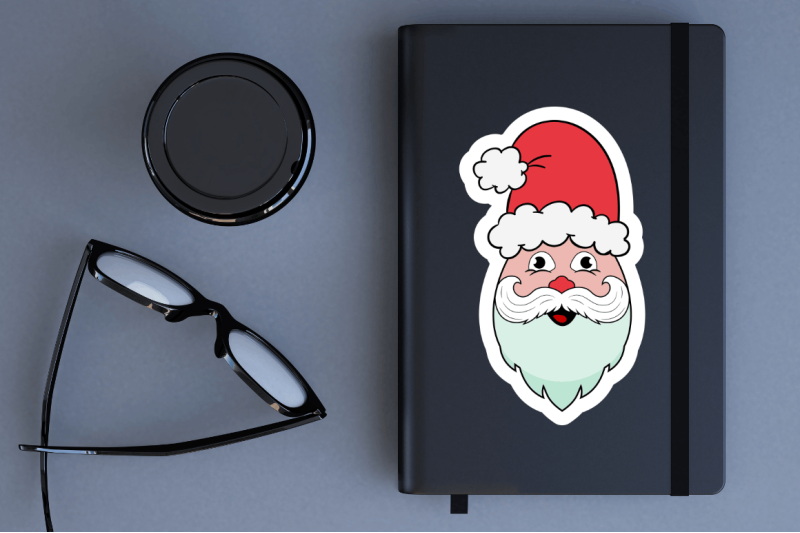 santa-claus-faces-sticker-bundle