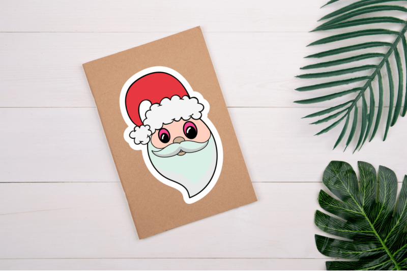 santa-claus-faces-sticker-bundle