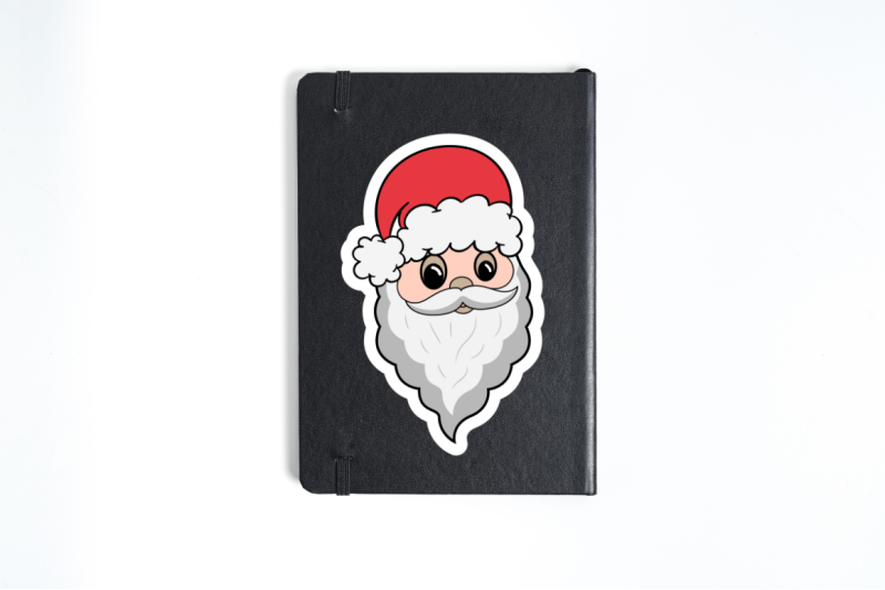 santa-claus-faces-sticker-bundle