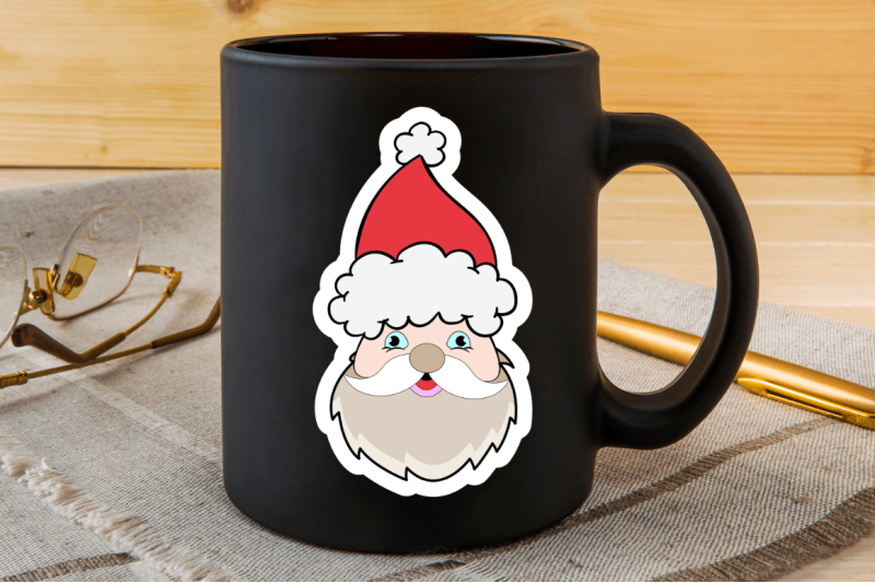 santa-claus-faces-sticker-bundle