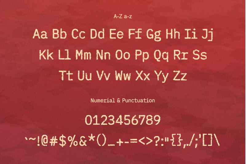 evil-typewriter-handcrafted-font