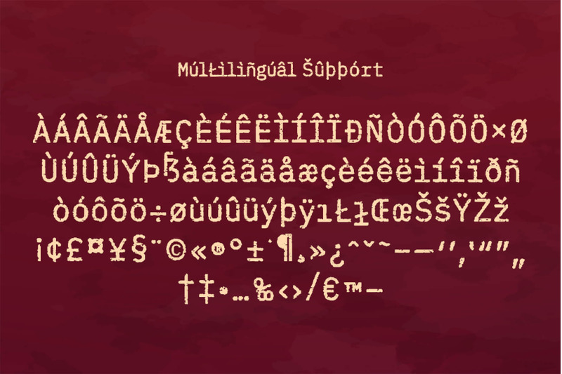evil-typewriter-handcrafted-font