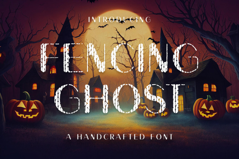 fencing-ghost-handcrafted-font