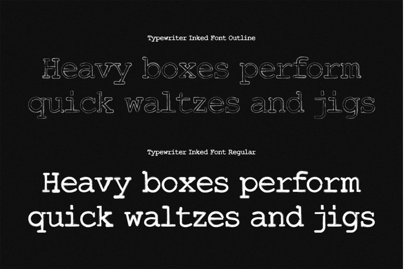 typewriter-inked-handwritten-font