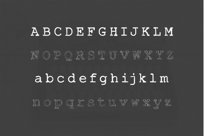typewriter-inked-handwritten-font
