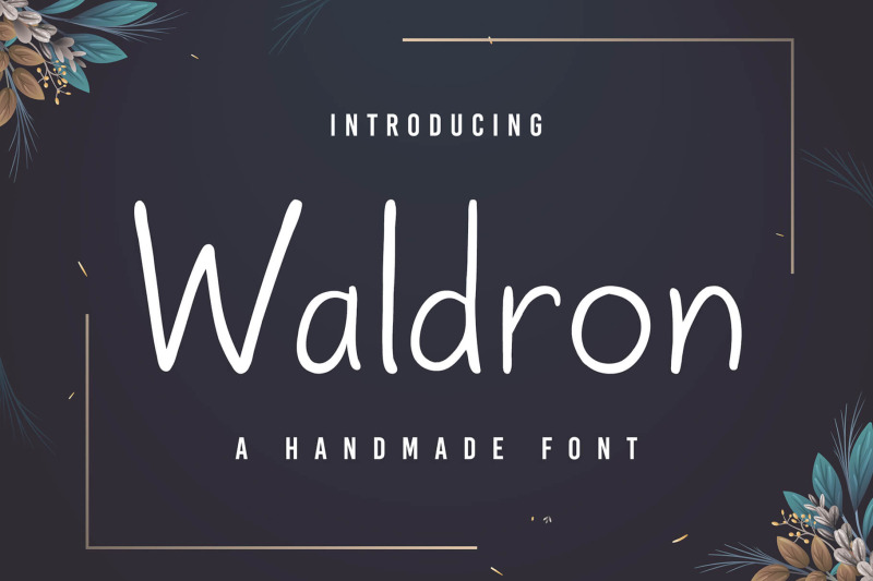 waldron-handmade-font