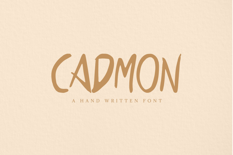 cadmon-handwritten-font