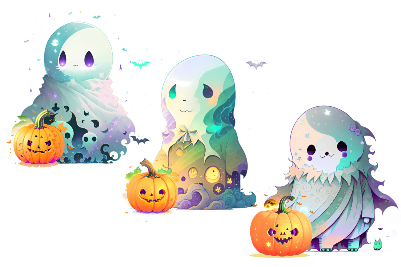 halloween-ghosts-and-pumpkins-sublimation