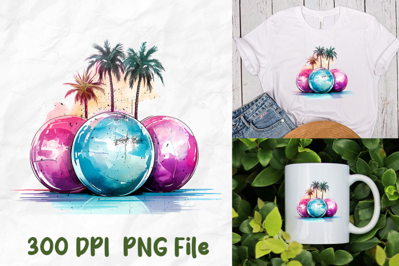 retro-vaporwave-bowling-ball-palm-tree