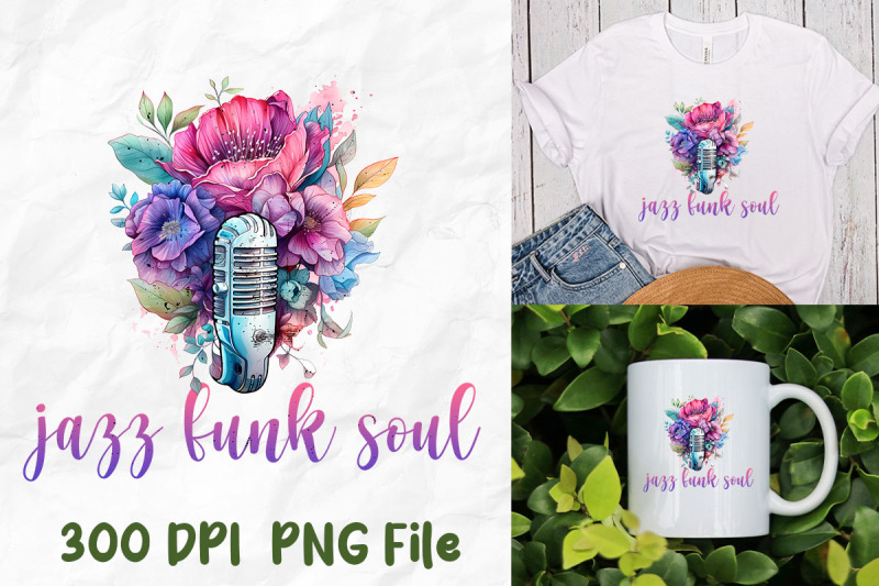 jazz-funk-soul-retro-microphone-flower