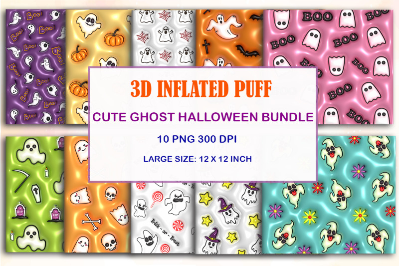 3d-inflated-bubble-cute-spooky-ghost-design-bundle