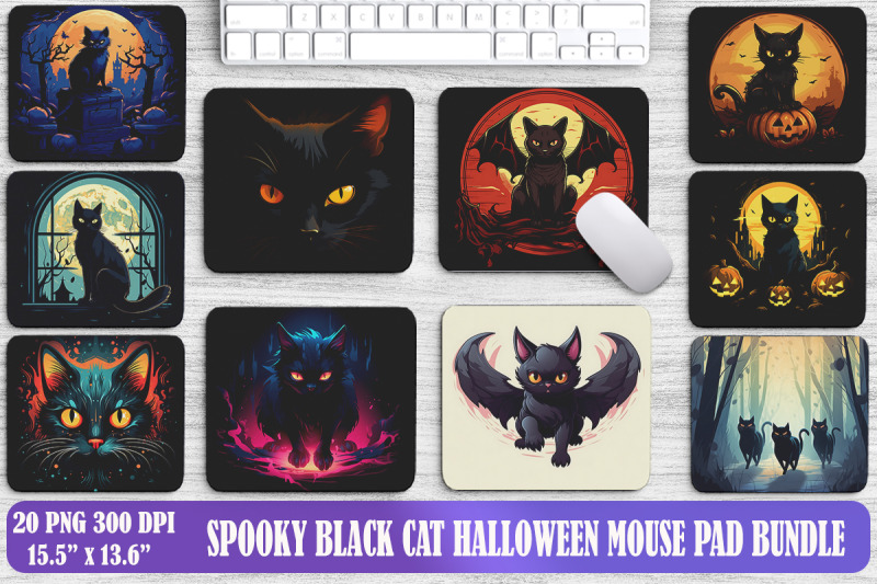 spooky-black-cat-halloween-mouse-pad-bundle