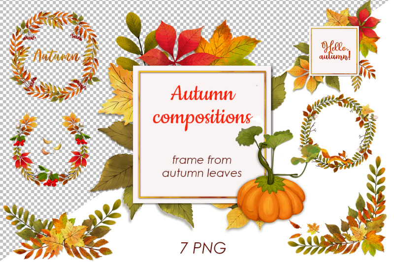 frames-and-wreaths-of-autumn-leaves