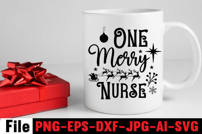 one-merry-nurse-svg-cut-file-christmas-round-sign-bundle-santa-christ