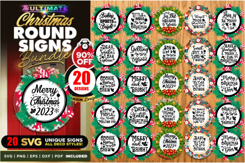 christmas-round-sign-bundle-christmas-svg-bundle-20-designs