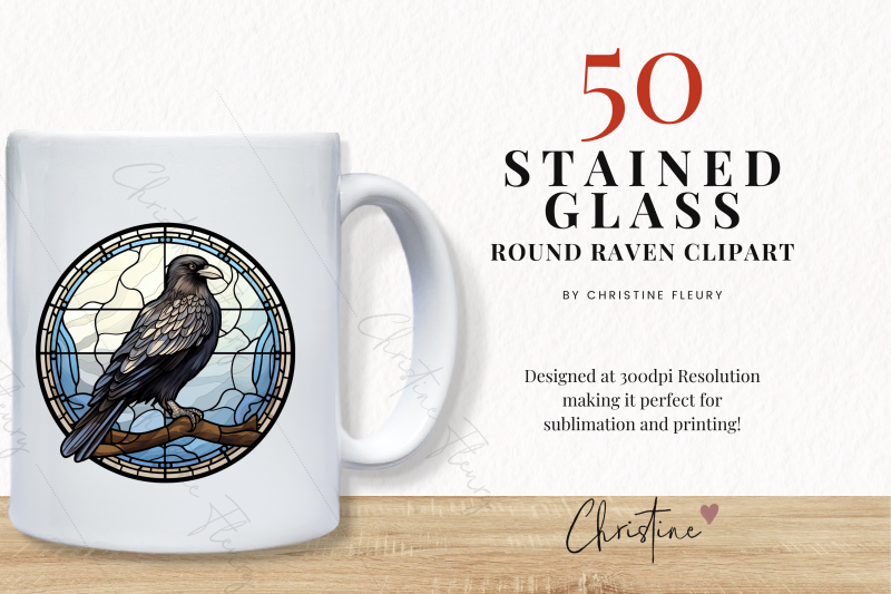 50-round-raven-stained-glass-clipart