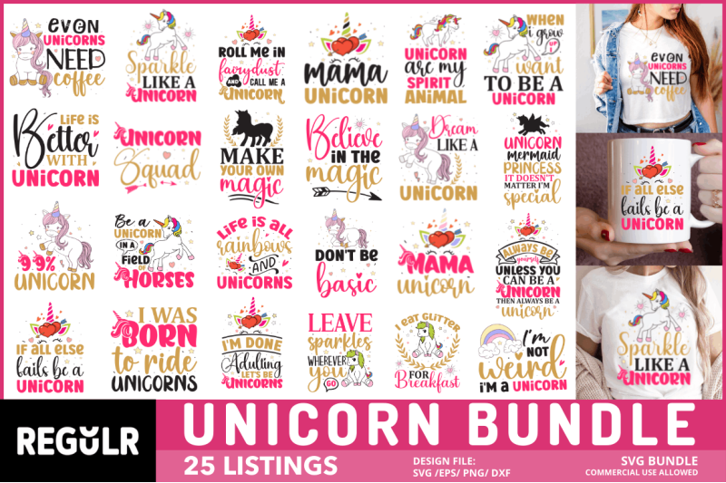 unicorn-svg-bundle