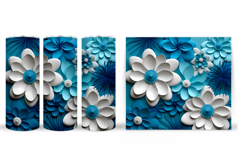 blue-and-white-flowers-tumbler-3d-flowers-tumbler-design