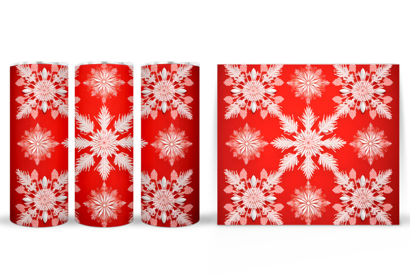 snowflakes-tumbler-sublimation-snowflakes-tumbler-design