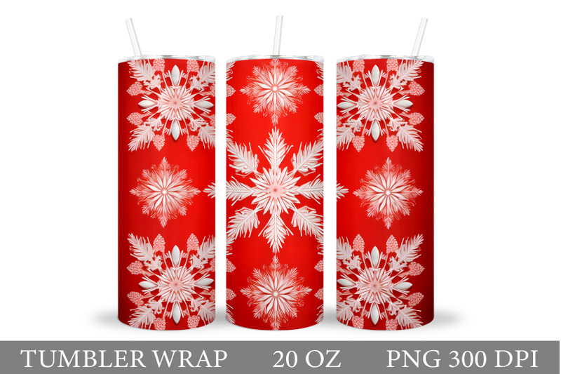 snowflakes-tumbler-sublimation-snowflakes-tumbler-design