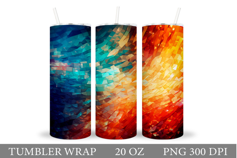 stained-glass-tumbler-sublimation-abstract-tumbler-wrap