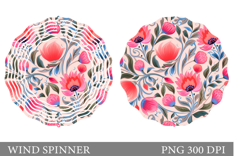 flowers-spinner-sublimation-pink-flower-wind-spinner-design