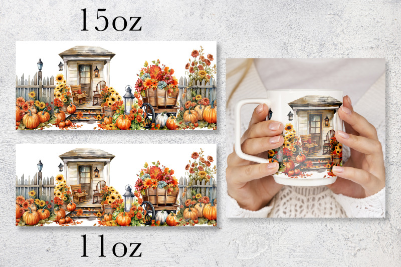 fall-truck-mug-wrap-design-house-door-mug-sublimation-png