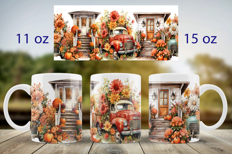 fall-house-mug-wrap-design-landscape-mug-sublimation-png