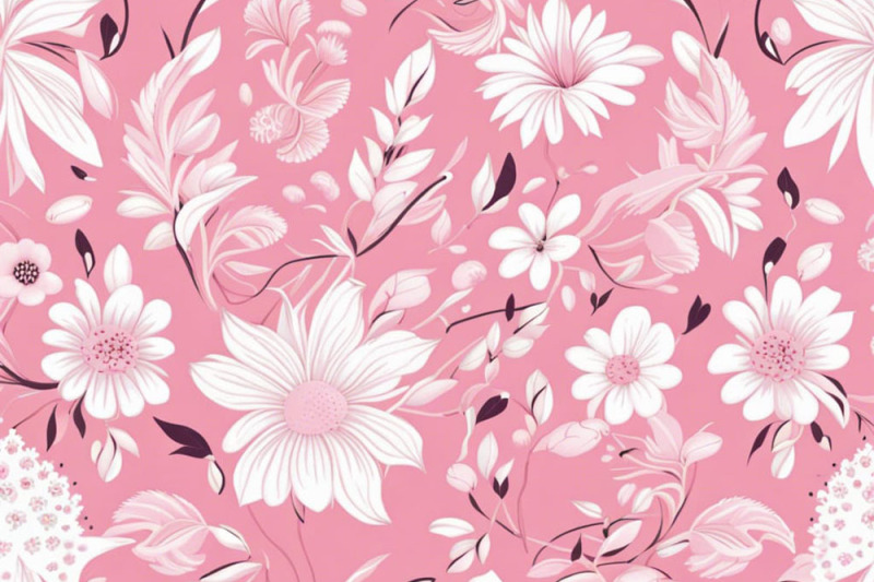 ai-pink-white-flower-pattern