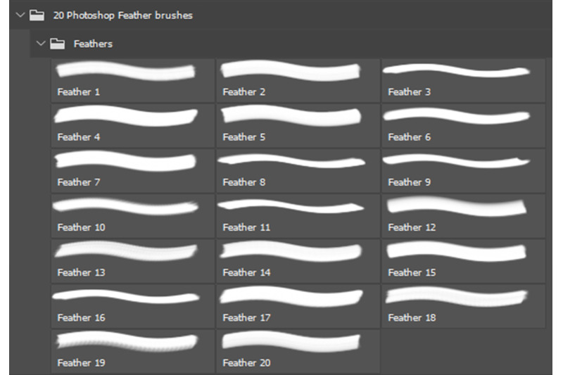 adobe-photoshop-feather-brush-pack-paint-brushes-set