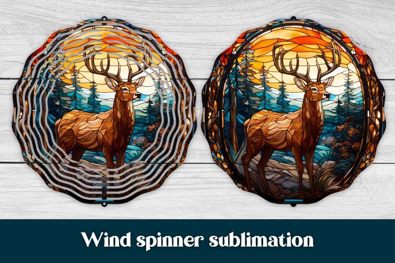 christmas-wind-spinner-sublimation-deer-wind-spinner