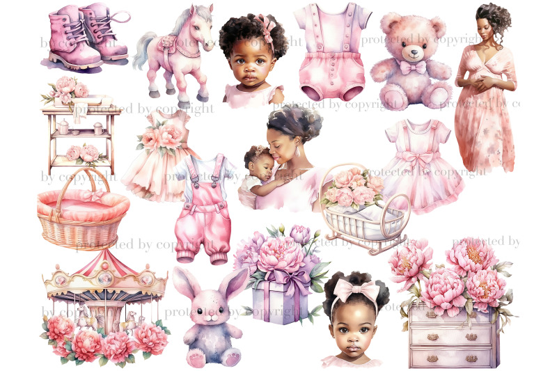 baby-girl-sublimation-set-baby-shower-clipart-bundle