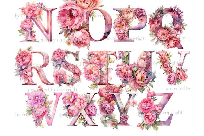 pink-peonies-alphabet-letters-baby-shower-sublimation-png