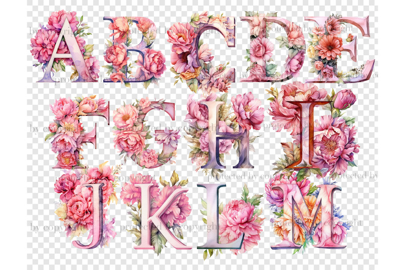 pink-peonies-alphabet-letters-baby-shower-sublimation-png