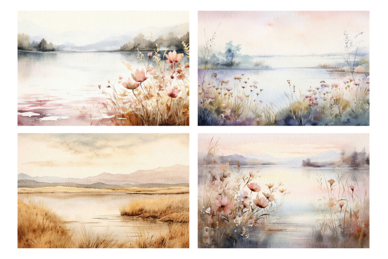 lake-watercolor-landscape-backgrounds