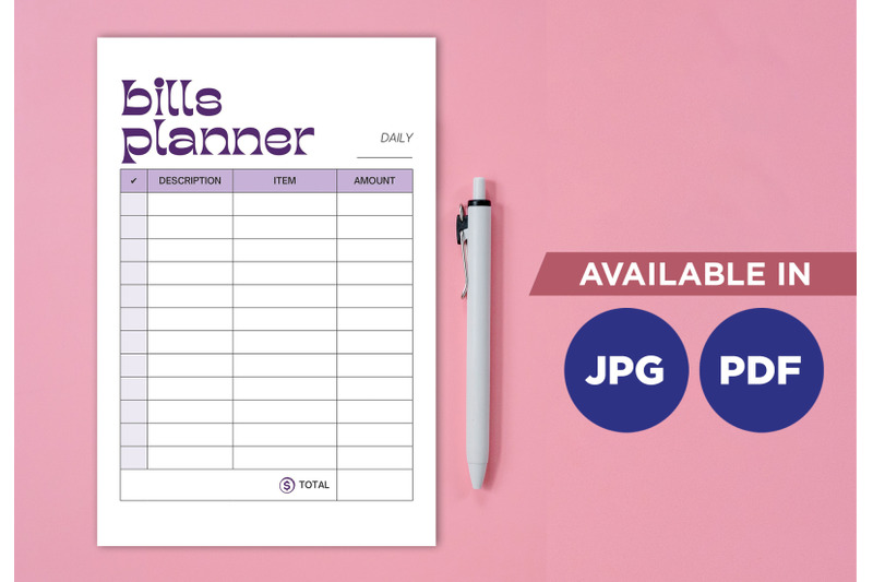 bill-planner-for-printing-planifier-sheet