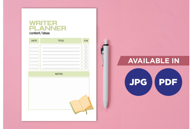 writer-planner-for-printing-planifier-sheet