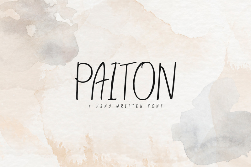 paiton-handwritten-font