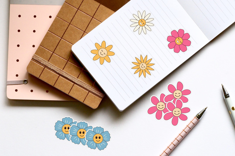 retro-groovy-flowers-stickers